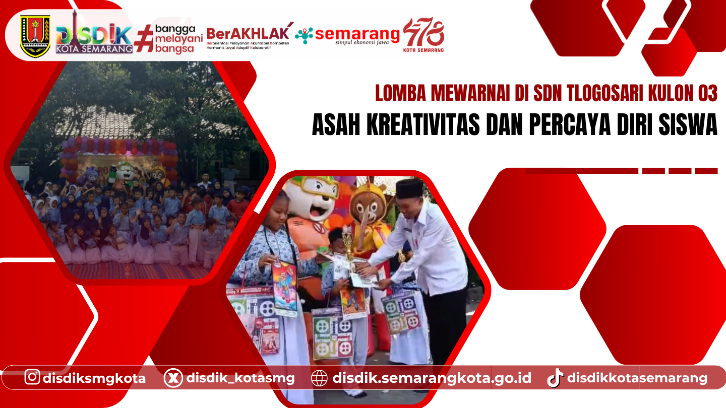 Lomba Mewarnai di SDN Tlogosari Kulon 03, Asah Kreativitas dan Percaya Diri Siswa